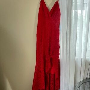 Majorelle long red dress (REVOLVE)